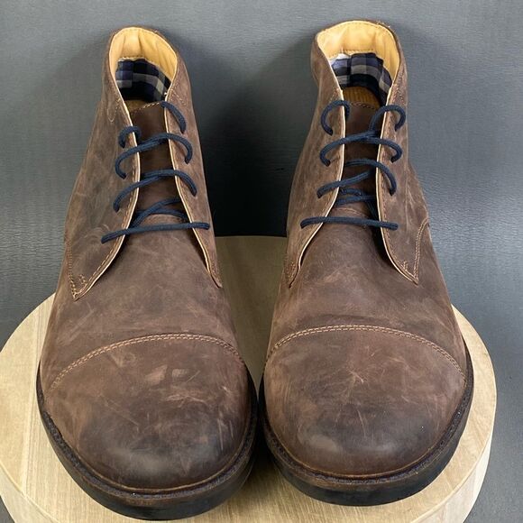 Bostonian Men's Maxton Mid Chukka Boot Brown Leather size 13 - Picture 4 of 10
